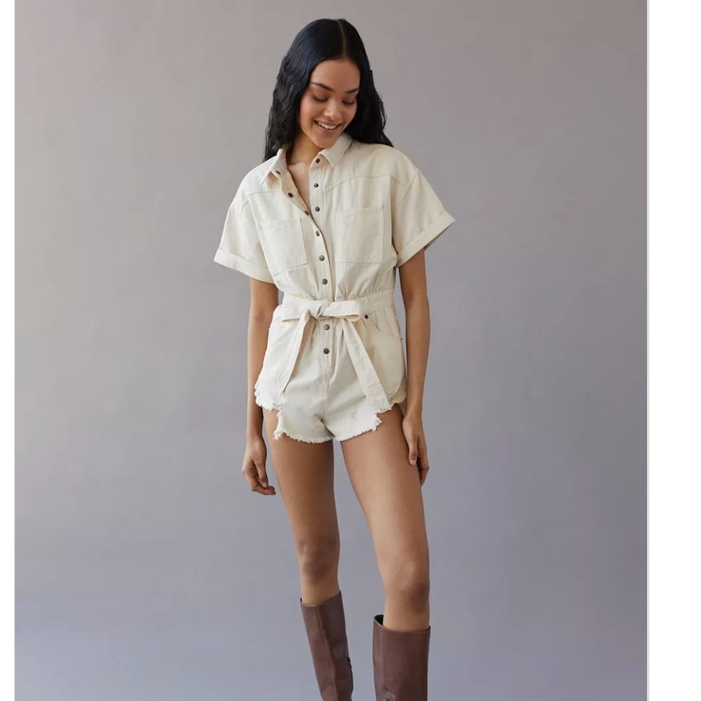 Distressed Romper - Picture 2 of 5